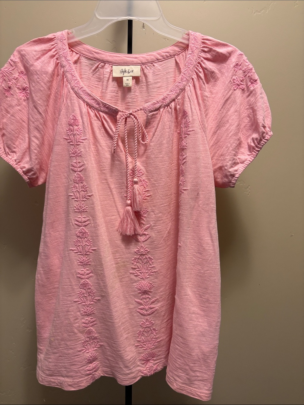 Style & Co cap sleeve top